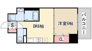 プレサンス三宮フラワーロードの物件間取画像